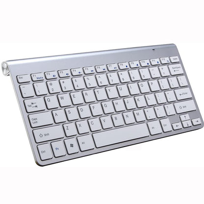 Wireless Keyboard and Mouse Combo Set (Silver)