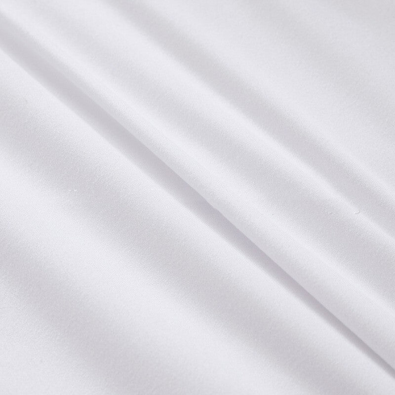 Luxe Comfort Waterproof Fitted Sheet Mattress Protector Cover (White, Double)