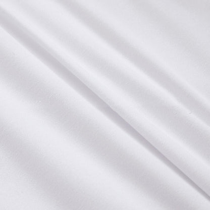 Luxe Comfort Waterproof Fitted Sheet Mattress Protector Cover (White, Double)