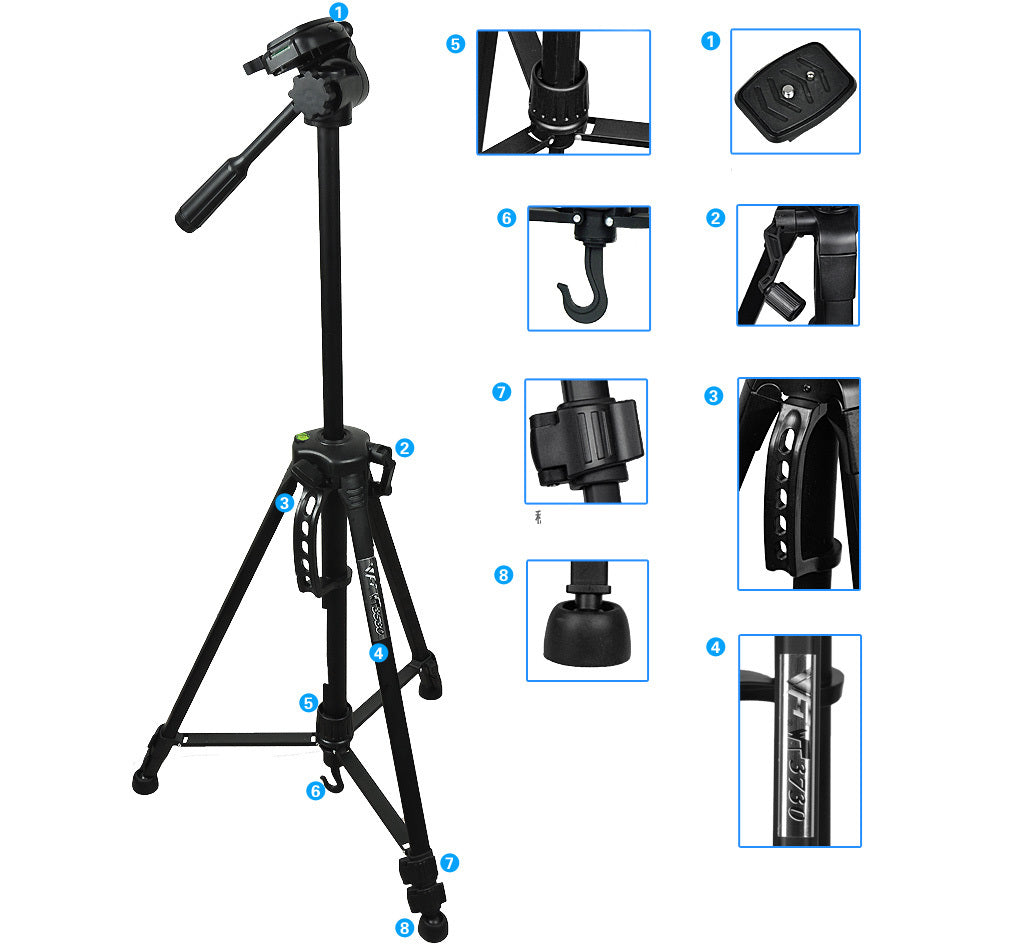 Premium Professional Camera Tripod with Bag