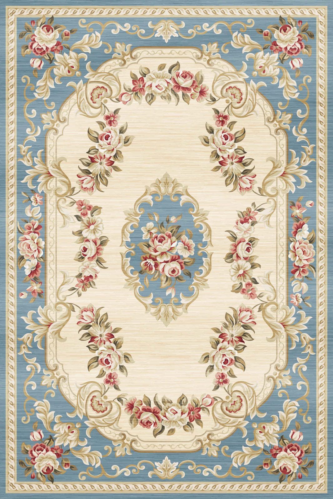 Large Classic Floral Rug Carpet Mat (230 x 160)