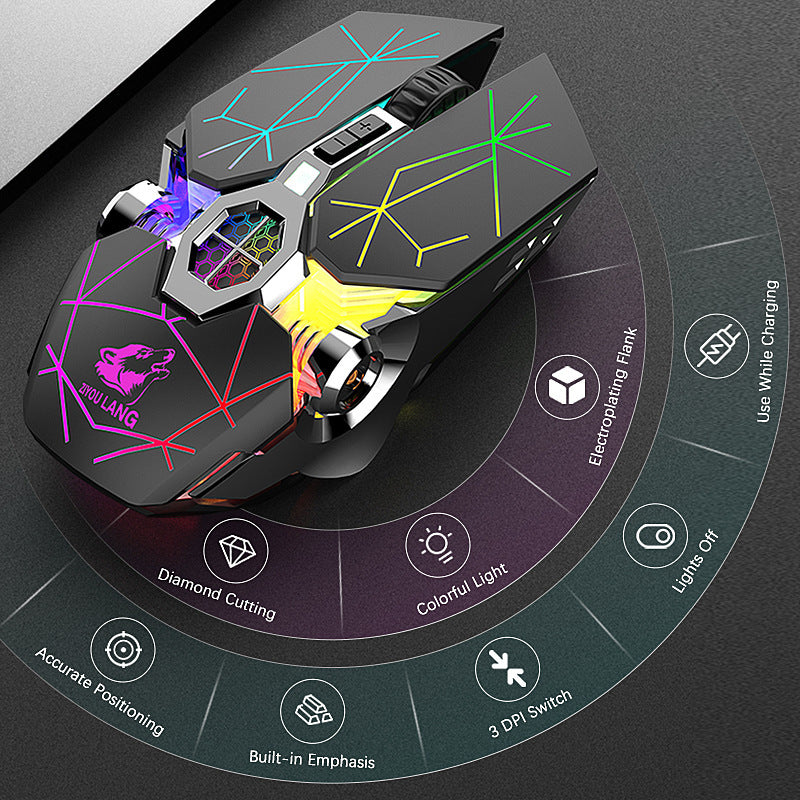 X13 Gaming Wireless Mechanical RGB Optical Mouse