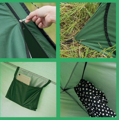 Instant Pop Up Camp Toilet Portable Outdoor Shower Privacy Shelter Tent with Bag