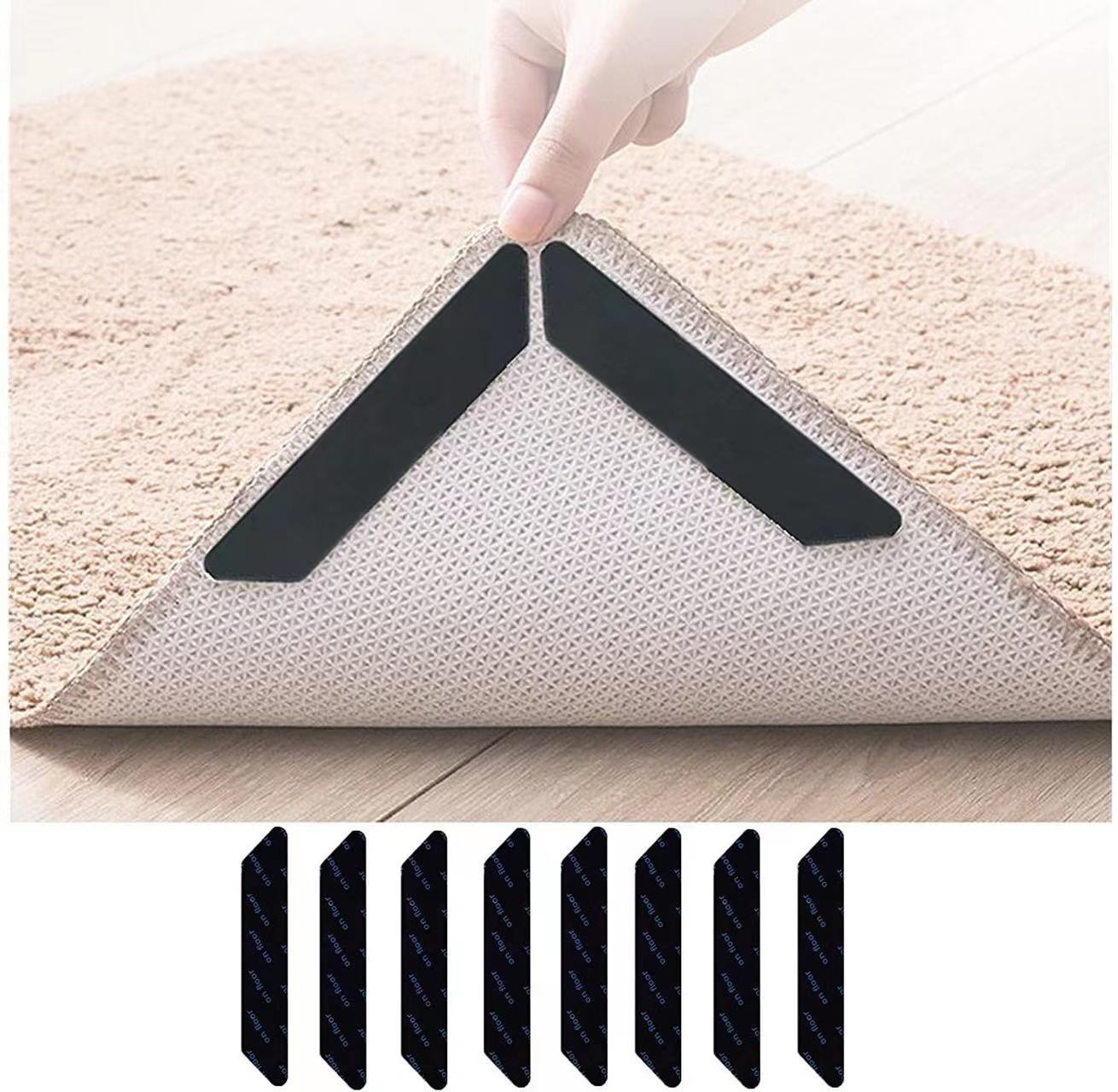 8 PCS Rug Gripper Non-Slip Carpet Grip Floor Pads