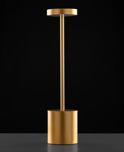 Luxury Designer LED Metal Tall Table Lamp Cordless Touch Sensor Night Light (Gold)