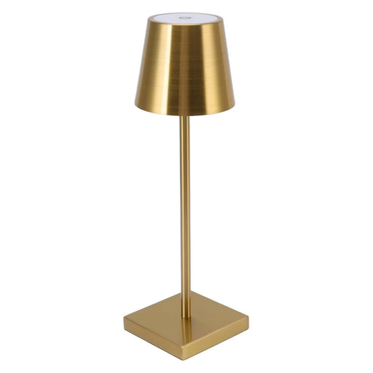 Luxury Designer LED Metal Tall Table Lamp Cordless Touch Sensor Night Light (Gold)