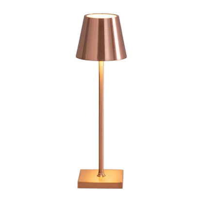 Luxury Designer LED Metal Tall Table Lamp Cordless Touch Sensor Night Light (Rose Gold)