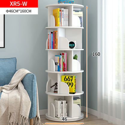 Sanctuary 360-degree Rotating 5 Tier Display Shelf Bookcase Organiser (Oak)