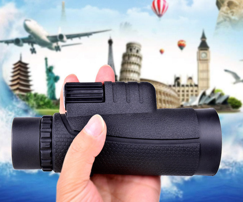 Portable Terrestrial Land Viewing Phone Monocular Telescope with Tripod