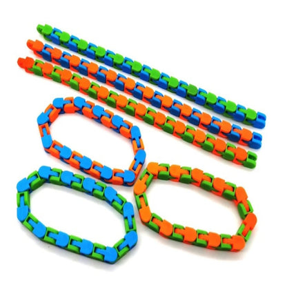 24 Links Wacky Track Snake Puzzle Fidget Toy