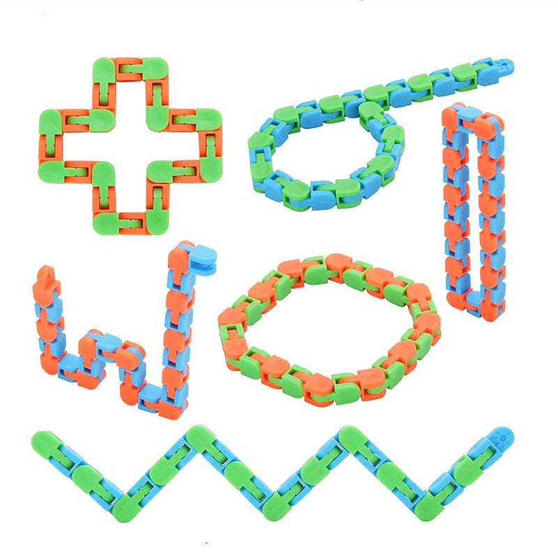 24 Links Wacky Track Snake Puzzle Fidget Toy