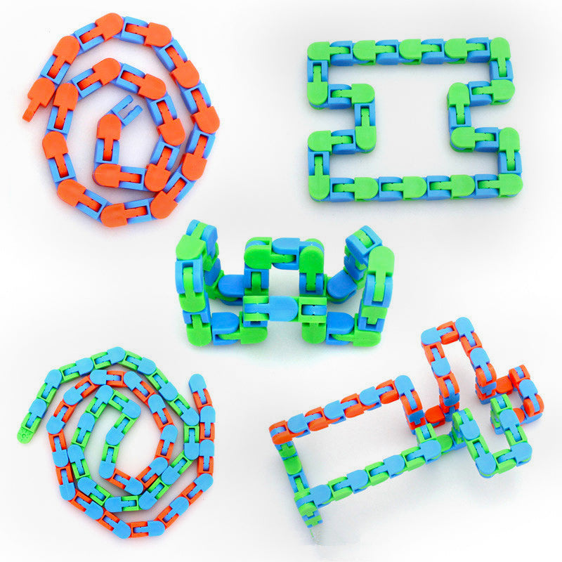 24 Links Wacky Track Snake Puzzle Fidget Toy