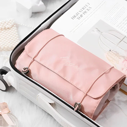 4 in 1 Makeup Pouch Set Cosmetic Organizer Folding Travel Case Toiletry Hanging Bag