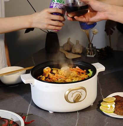 Multi-function Non-Stick Electric Hot Pot 3L (White)