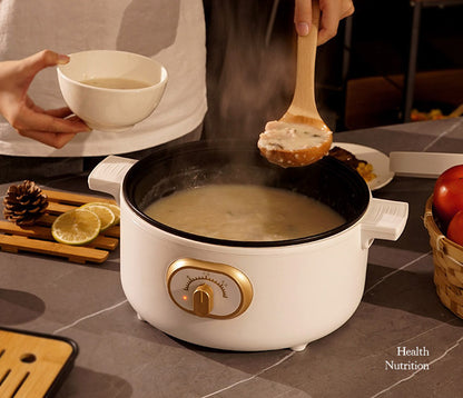 Multi-function Non-Stick Electric Hot Pot 3L (White)