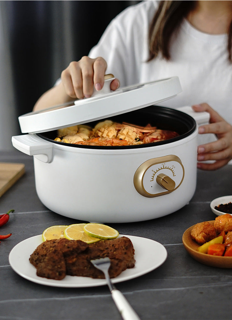 Multi-function Non-Stick Electric Hot Pot 3L (White)