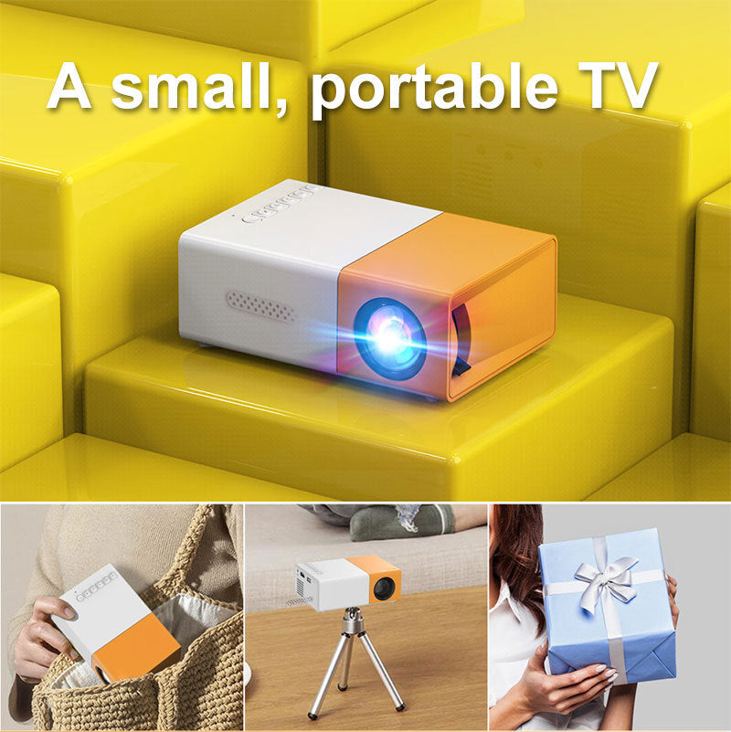 Portable Mini HD Projector Home Theater Mobile Cinema