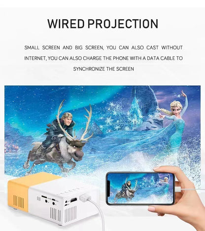 Portable Mini HD Projector Home Theater Mobile Cinema