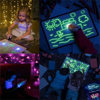 A4 Light Up Drawing Board Magic Pad Educational Toy