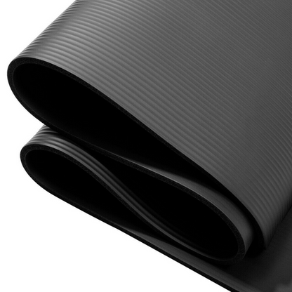 Health and Fitness Extra Thick Yoga Mat 8mm (Black)