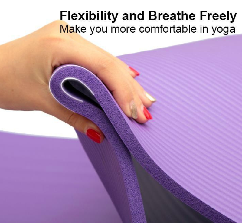 Health and Fitness Extra Thick Yoga Mat 8mm (Black)