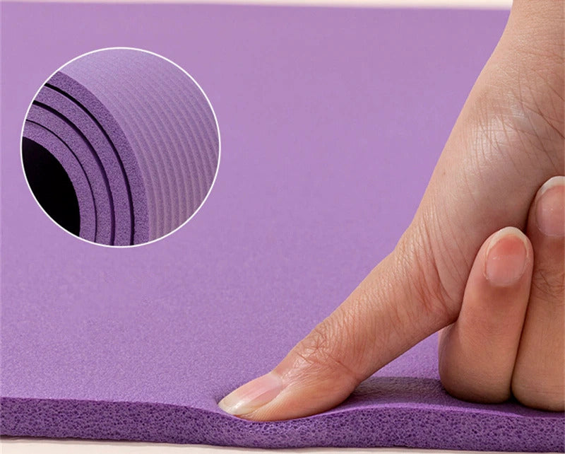 Health and Fitness Extra Thick Yoga Mat 8mm (Blue)