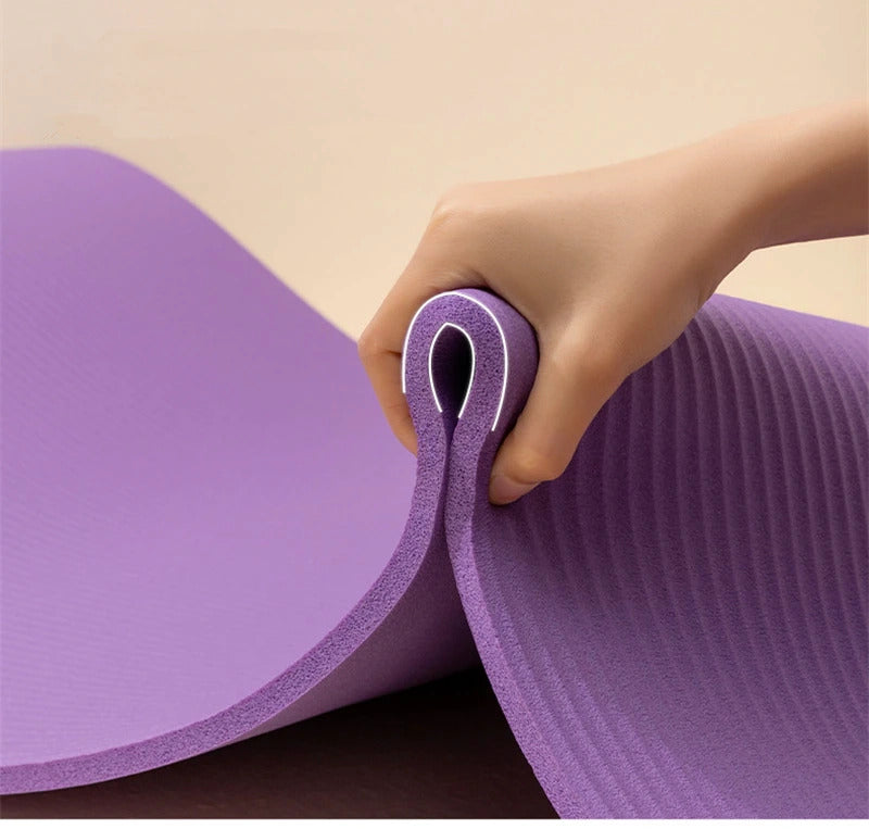 Health and Fitness Extra Thick Yoga Mat 8mm (Blue)