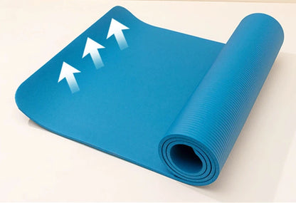 Health and Fitness Extra Thick Yoga Mat 8mm (Grey)