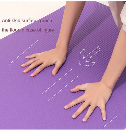 Health and Fitness Extra Thick Yoga Mat 8mm (Purple)