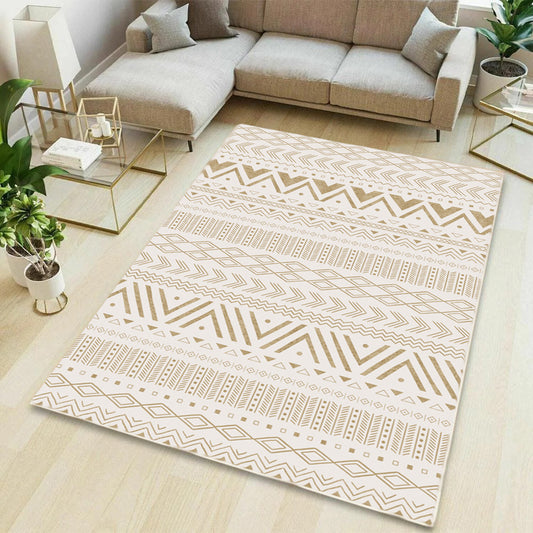 Large Lush Plush Earthy Cotton Carpet Rug (230 x 160)