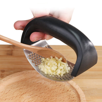 Stainless Steel Kitchen Garlic Press Crusher Rocking Mincer