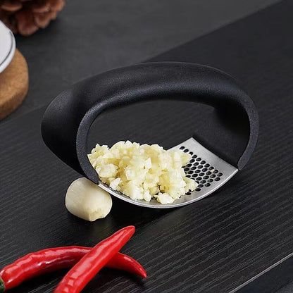 Stainless Steel Kitchen Garlic Press Crusher Rocking Mincer