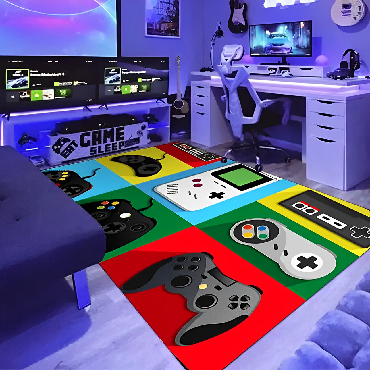 Game Controller Bedroom/Living Room Mat Area Rug (120 x 80)