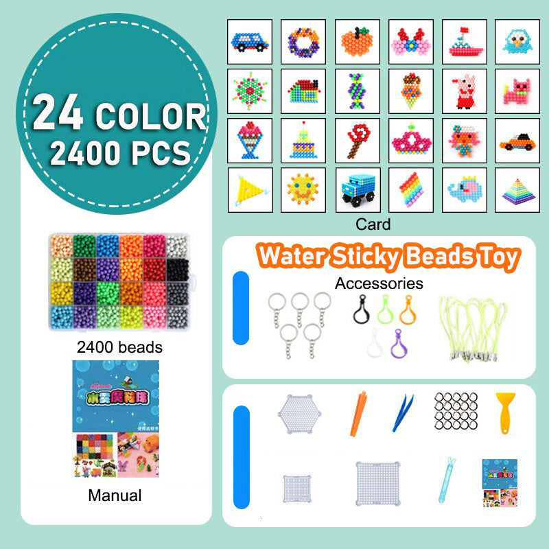 2400 Colourful Water Beads and Accessories Arts and Craft Kit