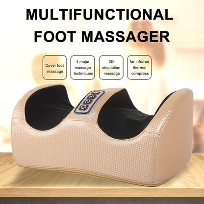 Therapeutic Heated Foot Massager Electric Heating Massage Reflexology Calf Leg Pain Relief Relaxation