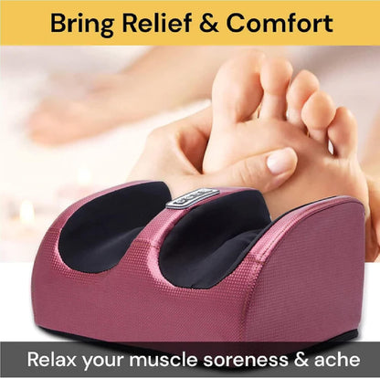 Therapeutic Heated Foot Massager Electric Heating Massage Reflexology Calf Leg Pain Relief Relaxation