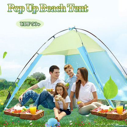 Island Sun Shelter 6-Person Pop Up Beach Tent