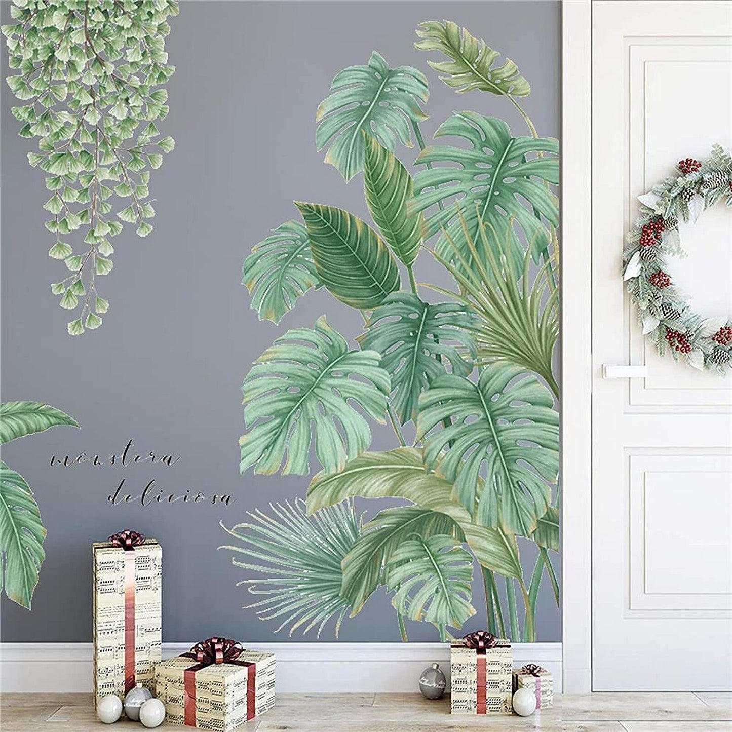 Monstera Leaf Tropical Plants Wall Stickers Decal DIY Decor Mural Art Room Decoration