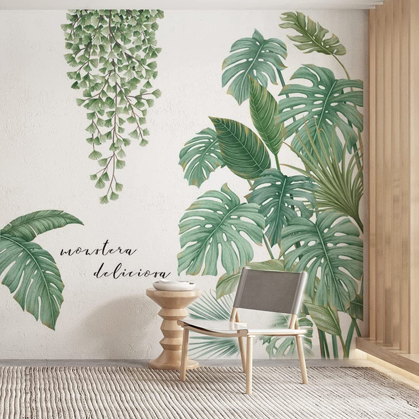 Monstera Leaf Tropical Plants Wall Stickers Decal DIY Decor Mural Art Room Decoration