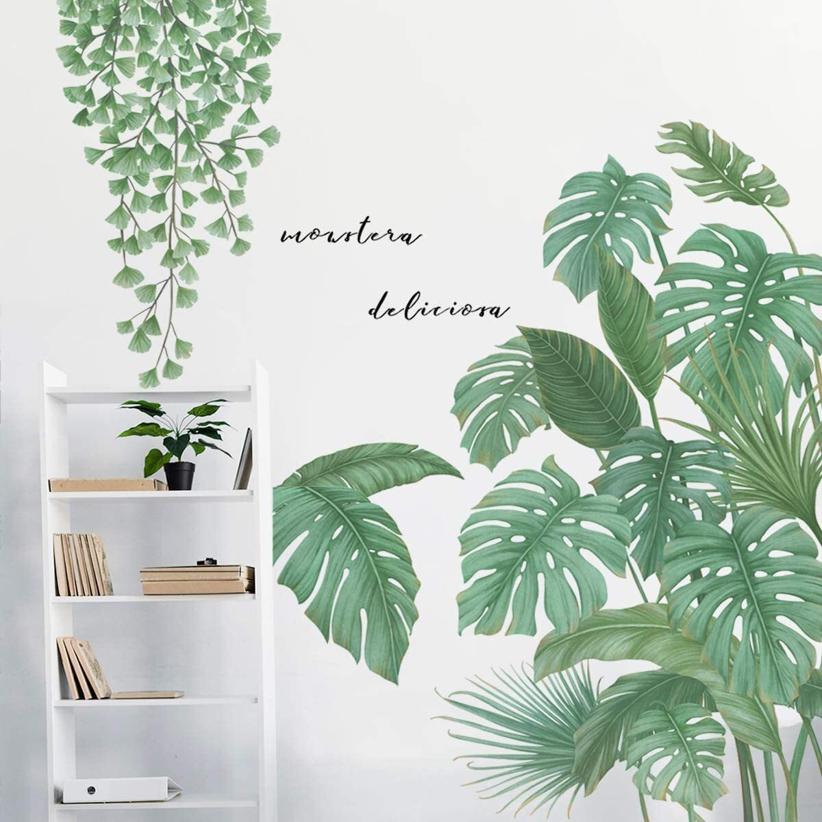 Monstera Leaf Tropical Plants Wall Stickers Decal DIY Decor Mural Art Room Decoration