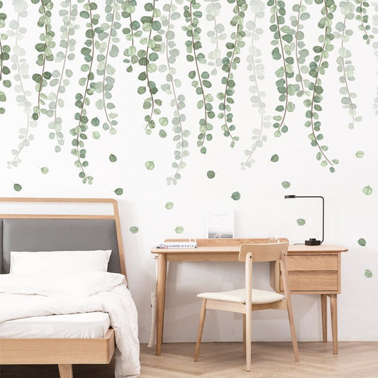 Fresh Leaves Tree Vine Plants Wall Stickers Decal DIY Decor Mural Art Room Decoration