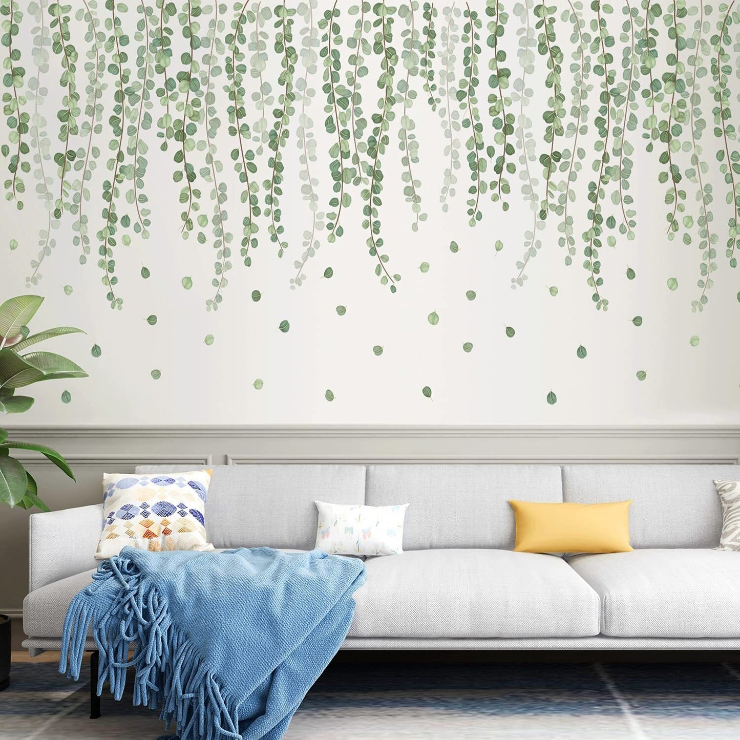 Fresh Leaves Tree Vine Plants Wall Stickers Decal DIY Decor Mural Art Room Decoration