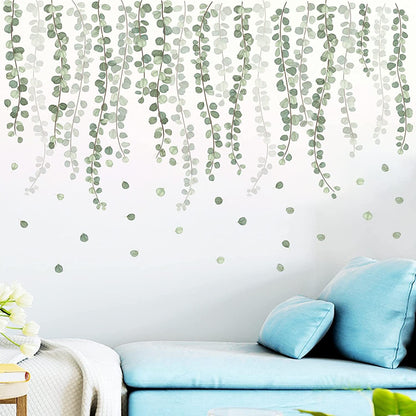 Fresh Leaves Tree Vine Plants Wall Stickers Decal DIY Decor Mural Art Room Decoration