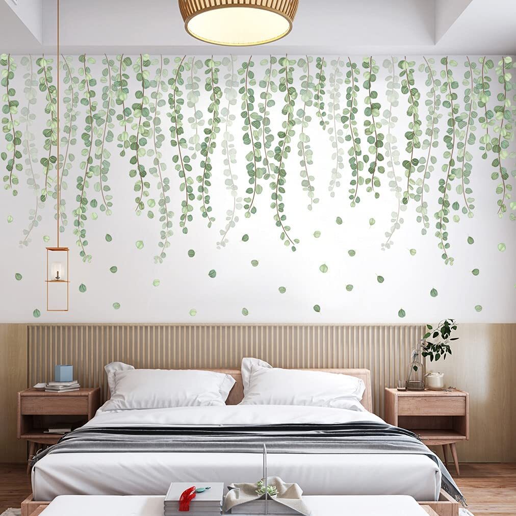 Fresh Leaves Tree Vine Plants Wall Stickers Decal DIY Decor Mural Art Room Decoration