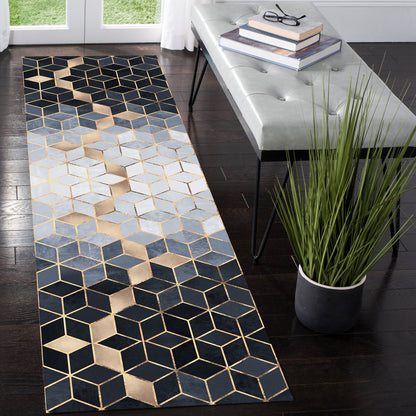 Lumina Hallway Runner Area Rug Carpet Mat (60 x 200)