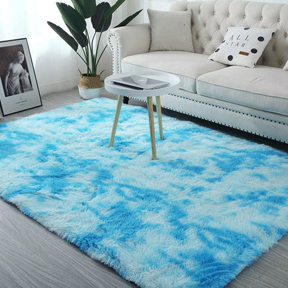 Blue Oasis Bedroom/Living Room Comfortable Shag Rug (200 x 140)