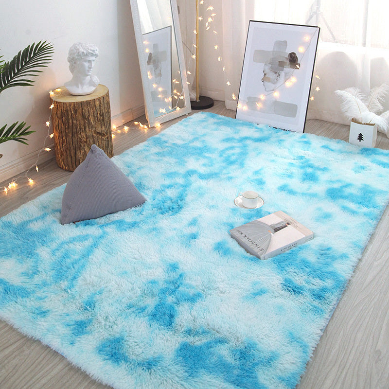 Blue Oasis Bedroom/Living Room Comfortable Shag Rug (200 x 140)