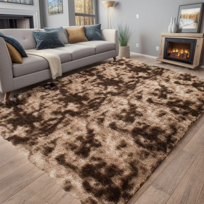 XL Comfortable Shag Rug (300 x 200, Coffee)