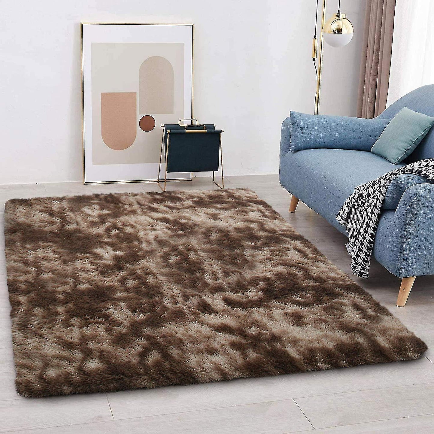 XL Comfortable Shag Rug (300 x 200, Coffee)