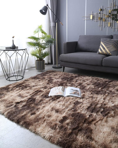 XL Comfortable Shag Rug (300 x 200, Coffee)